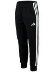 adidas Girl's Fall 3-Stripe Fleece Jogger Black L
