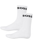 BOSS Crew Socks 2-Pack White/White 7-13