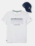 Lacoste Men Novak Fan Capsule Kit Grey 6 (XL)
