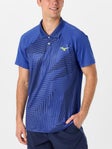 Mizuno Men's Spring Shadow Polo Blue XXL