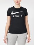 Nike Women's Core Tennis T-Shirt Black XS