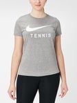 Nike Women's Core Tennis T-Shirt Grey M
