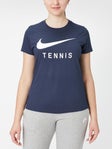 Nike Women's Core Tennis T-Shirt Navy L