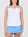 Sofibella Wms Classic Currents Zip Tank White M