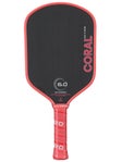 Six Zero Coral Elongated Pickleball Paddle