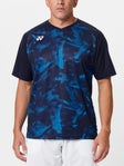 Yonex Men's Fall Print Performance Top Navy S