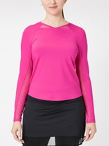 SanSoleil Women's SolTek Long Sleeve Fuchsia M