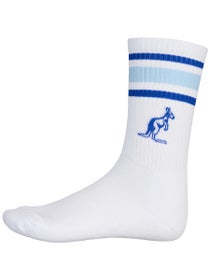 Australian Men's Crew Player Socks White/Blue