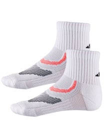 adidas Superlite Perf 2-Pack High Quarter Sock White