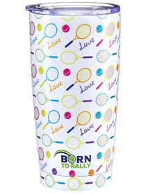 Born To Rally Tennis Tumbler 20oz - Love