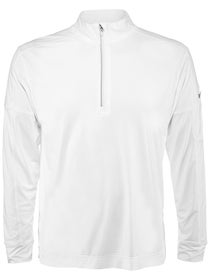 BloqUV Men's Long Sleeve Zip Top - White