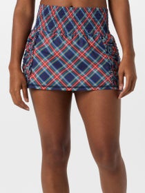 Bubble Women's Prince Skirt-Holiday Blue Plaid