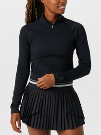 Fila Women's Casa Breakpoint Seamless 1/4 Zip-Black