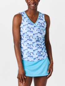 Grand Slam Women's Fall Sleeveless Faux Wrap Top