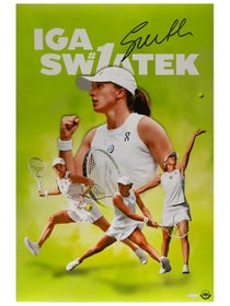 Iga Swiatek Autographed "Top of the Leaderboard" 16x24