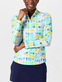 IBKUL Women's Long Sleeve Zip Mock - Tatiana