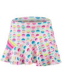 Lucky in Love Girl's Retro Sunset Skirt