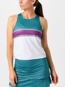 Lucky In Love Women's Chroma Stripe Cinch Tank