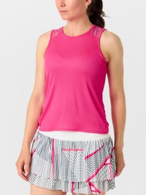 Lucky in Love Women's Core Twist Back Rib Tank - Pink