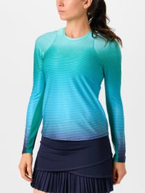 Lucky In Love Women's Eyelet In It To Win Long Sleeve