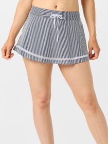Lucky in Love Women's High Waist Seersucker Skirt-Navy