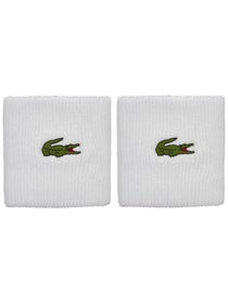 Lacoste Men's Doublewide Wristbands White
