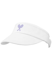 Little Miss Tennis Girl's Visor White/Lavender