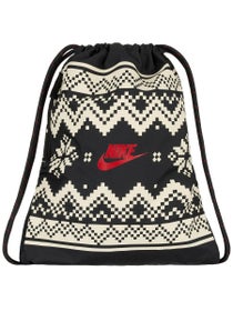 Nike Heritage Fair Isle Drawstring Bag - Black