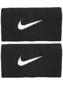 Nike Tennis Premier Doublewide Wristbands Black/White