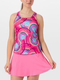 Pickleball Bella Women's Racerback Tank - Circle