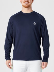 Penguin Men's Core LS Raglan Pull Over - Navy
