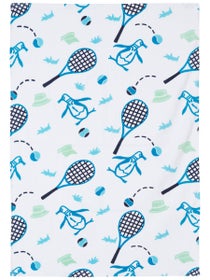 Penguin Printed Tennis Towel - White