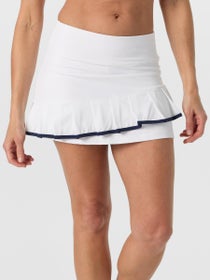 Sofibella Women's Aurora Sky Asymmetrical Pleat Skirt