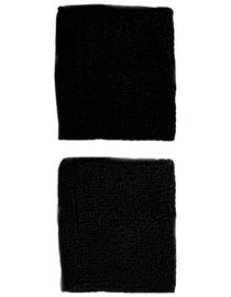 Tourna Single Black Wristbands (pair)