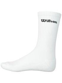 Wilson Core Crew Logo Sock - White/Navy