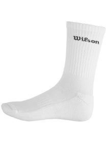 Wilson Core Crew Logo Sock - White/Sycamore