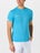 Babolat Men's Play Crew Neck Tee Cyan Blue XL