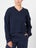 Fila Women's Casa Chunky V-Neck Sweater Navy XL