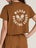 Wilson Women's Harper Crop Top Caramel Cafe S