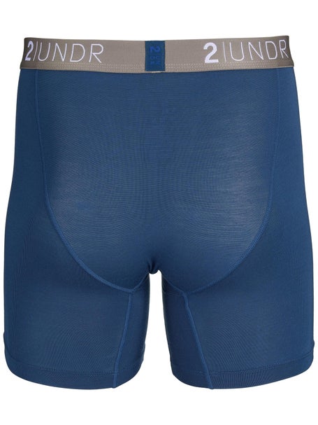 2UNDR Mens Swing Shift 6 Boxer Brief- Navy