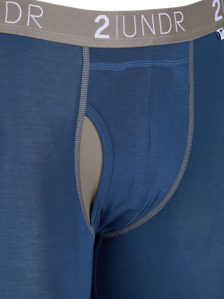 2UNDR Mens Swing Shift 6 Boxer Brief- Navy