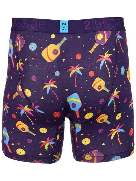 2UNDR Mens Swing Shift 6 Boxer Brief- Pickle Paradise