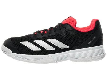 adidas Courtflash K Black/White/Red Junior Shoes