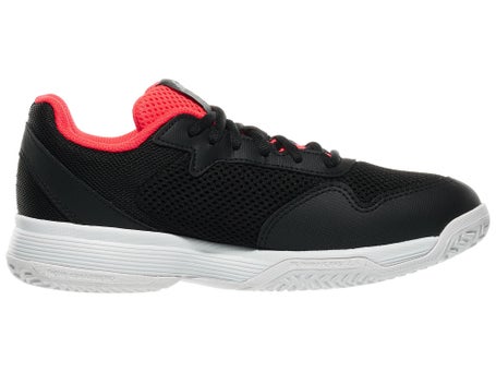 adidas Courtflash K Black/White/Red Junior Shoes
