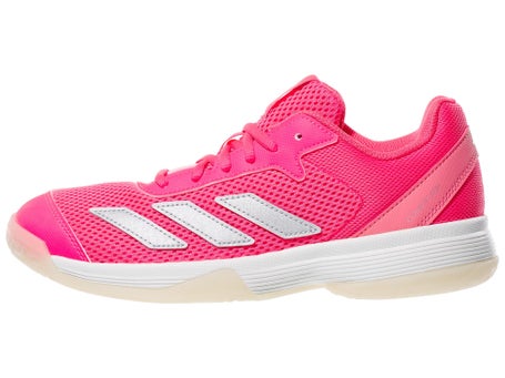 adidas Courtflash K Pink/Silver/White Junior Shoes