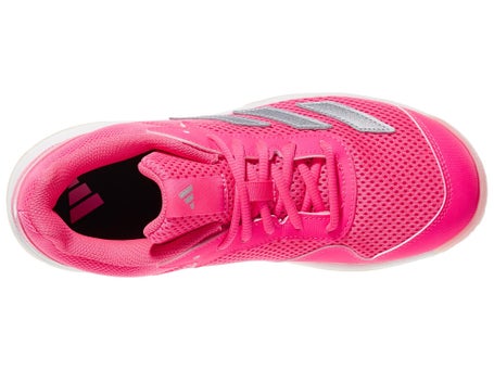 adidas Courtflash K Pink/Silver/White Junior Shoes