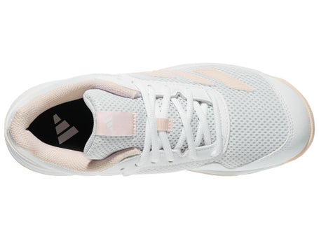adidas Courtflash K White/Quartz Junior Shoes 