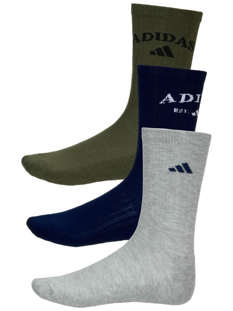 adidas Foundation Sport 3-Pack Crew Sock Nv/Gy/Gr