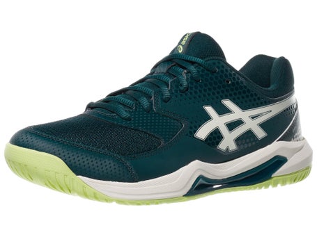 Asics Dedicate 8 Mens Pickleball Shoes - Teal/Cream