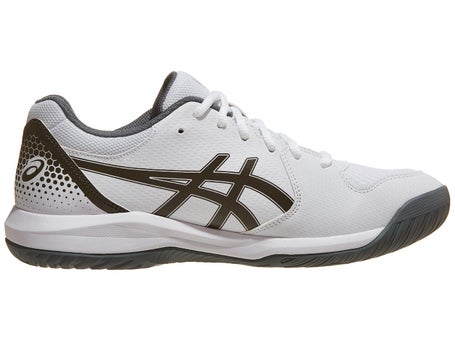 Asics Dedicate 8 Mens Pickleball Shoes-White/Grey